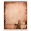 Earth Tone Terracotta Abstract Canvas Art Textured Geometric Minimalist Painting for Luxury Hotel Villa Living Room Decor