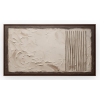 Original Art Earth Tone Plaster Abstract Painting Brown Beige 3D Textured Canvas Wall Art for Hotel Lobby Villa Office Decor