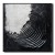 3D Textured Black & White Spiral abstract Art - Minimalist Wall Decor, Edgy Accent for Modern Interiors