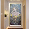 Balletteuse-Textured Oil Painting of Ballet Dancer - 3D Impasto Art for Living Room Wall Decor
