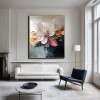 Blear Bloom -  abstract Floral Oil Painting, Textured Blooming Flower Wall Art for Home Decor