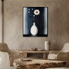 Bloom in the Stillness - Minimal Daisy Oil Painting Modern Floral Wall Art