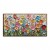 Blooming Meadow-Colorful Textured Floral Oil Painting for Living Room Decor