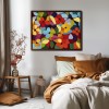 Blooming Vivid-Colorful abstract Floral Oil Painting for Modern Wall Decor