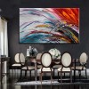 Colored Wheat-Colorful abstract Landscape Canvas Painting for Modern Decor