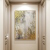 Edge – Luxury abstract Hand-Painted Modern Wall Art with Gold Leaf on Textured Canvas