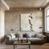 Erosion-Wabi sabi Beige Textured Oil Painting | Handcrafted Minimalist Wall Art