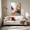 Ethereal Bloom: Luxury Handmade abstract Oil Painting - Vibrant Textured Art for Aesthetic Space
