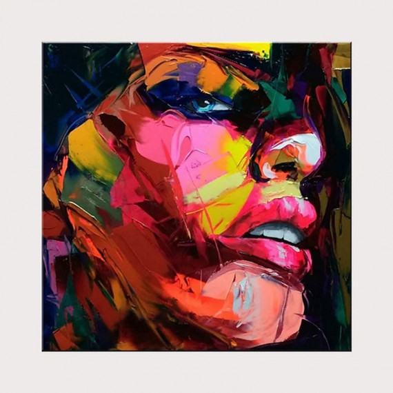 Extasy-Vibrant abstract Portrait: A Burst of Colorful Expressions