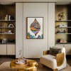 Floating Artifact - Surreal Geometric Balloon Art Whimsical abstract Landscape Painting