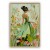 Floral Reverie: abstract Female Portrait Oil Painting - Colorful Floral Garden Wall Art, Modern Decor for Bedroom Interiors