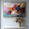 Floral Rhapsody-Original Textured Floral abstract Oil Painting for Modern Home Decor