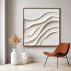 Flowing Serenity-Original Textured Painting | Minimalist Wall Art on Canvas for Home Decor