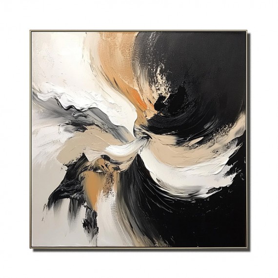 Fusion Flow-Modern abstract Textured Painting for Living Rooms & Bedrooms