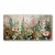 Garden Symphony – Textured Floral Modern Oil Painting, Blooming Flowers Wall Art for Home Decoration