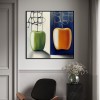 Gravity of Fruit - abstract Apple Oil Painting Modern Minimalist Wall Art on Canvas