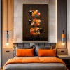 Hand-Painted Stacked Sheep Wall Art – Minimalist Animal Canvas Painting for Modern Home Decor