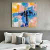 Hazy Colors-abstract Color Block Canvas Art - Unique Statement Piece for Home Decor