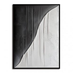 Minimalist Geometric Textured Painting for Modern & Industrial Interiors
