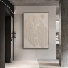 Minimalist White Relief Painting-Wabi sabi Textured abstract Wall Art for Modern Decor