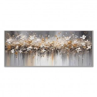 Misty Blossom Dreams-abstract Floral Painting for Modern Home Decor