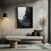 Monochrome Echoes : Contemporary Circular abstract Wall Art in Impasto Style - Black & White Decor