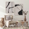 Monochrome Harmony-Original Minimalist Wabi sabi abstract Oil Painting for Modern Decor
