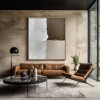 Neutral Blocks Harmony- abstract Oil Painting with Brown & Beige Tones - Minimalist Wall Art, Modern Decor for Contemporary Interiors Textured Art