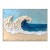 Ocean Crest: Thick Texture Seascape Painting - Blue and White Coastal Wave Art for Modern Interiors