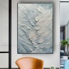 Ocean Drift-Vertical Textured Coastal Oil Painting for Modern Interiors