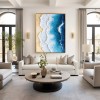 Ocean Edge: Textured Coastal Ocean Wave & Beach Oil Painting | Home Wall Decor Art