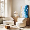 Ocean Edge: Textured Coastal Ocean Wave & Beach Oil Painting | Home Wall Decor Art