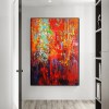 Passion – Bold abstract Oil Painting with Fiery Red & Textured Brushwork