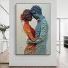 Passion and Serenity-Modern abstract Figure Painting for Bedrooms