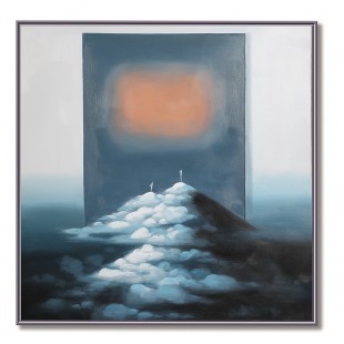 Path of Light – Surreal abstract Landscape Oil Painting, Modern Art for Living Room and Office Décor