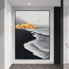 Promise of Love – abstract Coastal Oil Painting | Modern Landscape Wall Art