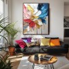 Radiant Blossom-Original Floral Oil Painting | abstract Flower Canvas for Modern Decor