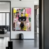Rebel Bunny –  Vibrant Graffiti Art Cartoon Rabbit Wall Decor