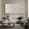 Serene Sand Waves-Minimalist Textured abstract Canvas Painting for neutral modern decor
