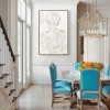 Silent Form –Plaster Art Texture Painting Minimalist Textured Female Silhouette Wall Art