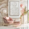 Silent Form –Plaster Art Texture Painting Minimalist Textured Female Silhouette Wall Art