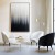 Stardust Veil : Textured abstract Art with Black, White & Grey Gradient - Minimalist Wall Decor, Modern Accent for Contemporary Interior