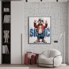 Street Vibes – abstract Pop Art Dog Oil Painting, Modern Animal Wall Art for Youthful Spaces
