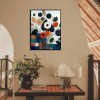 Symphony of Circles - Modern abstract Circle Flower Painting Textured Floral Wall Art