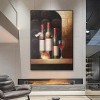 The Wine Cellar-Vintage Wine Still Life Oil Painting - Elegant Kitchen & Dining Room Wall Decor