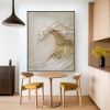 Tidal Light – Textured Gold Wave Wall Art abstract Ocean Canvas Wabi sabi Vertical Decor