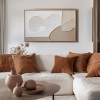 Tranquil Forms - Modern Minimalist abstract Wall Art , Neutral Tones Textured Geometric Shapes Decor for Home