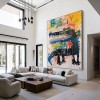 Urban Rex – Vibrant Graffiti Art Crocodile Wall Decor, Street Art Style abstract Painting for Home Decoration