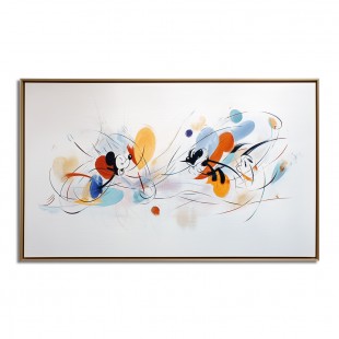 VeloCity Play – abstract Cartoon Duo Graffiti | Colorful Textured Pop Art Canvas