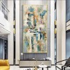 Venice-Textured abstract Cityscape Painting | Vertical Canvas Art for Modern Interiors